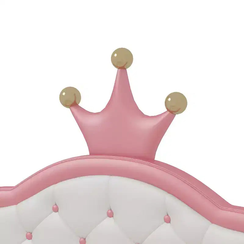 Lit pour enfants Princesse avec cadre en bois et tête de lit capitonnée