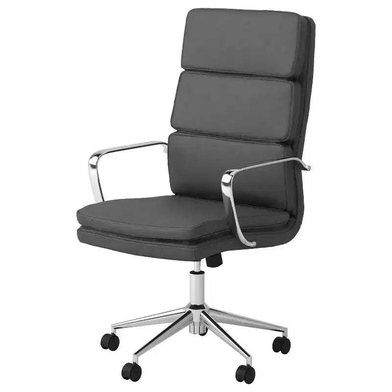Sièges de bureau ergonomiques en mousse noire à hauteur fixe