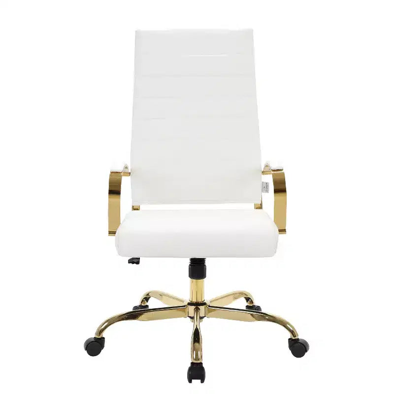 Fauteuils de bureau en similicuir noir, réglables en hauteur