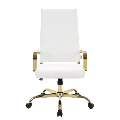 Fauteuils de bureau en similicuir noir, réglables en hauteur