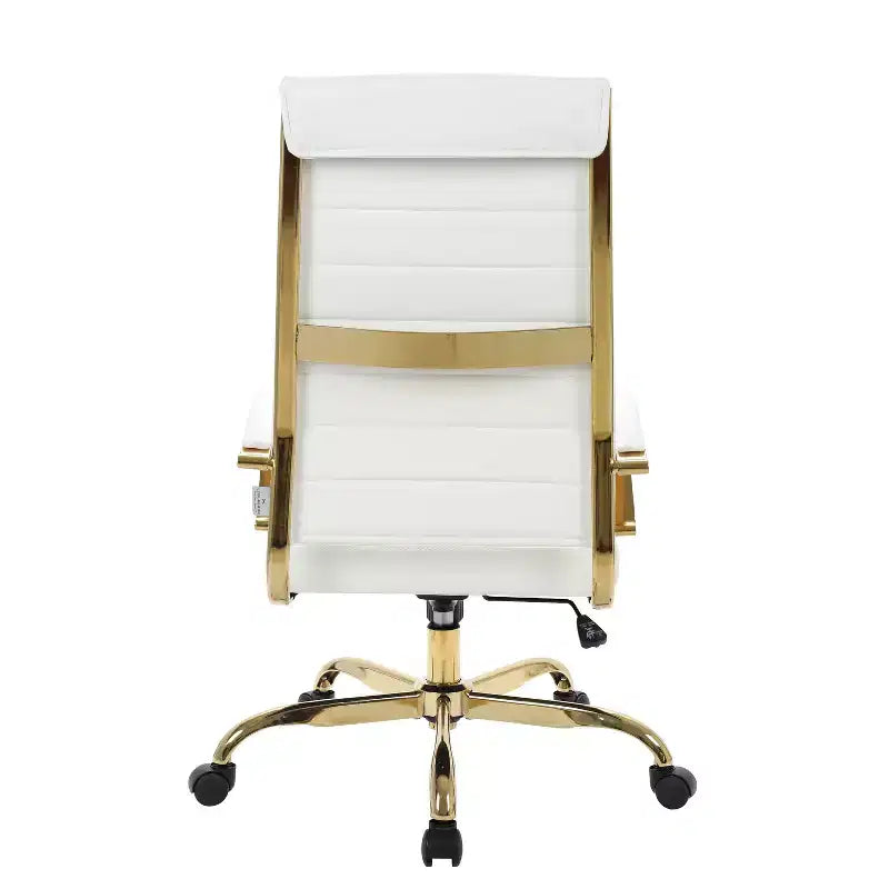 Fauteuils de bureau en similicuir noir, réglables en hauteur