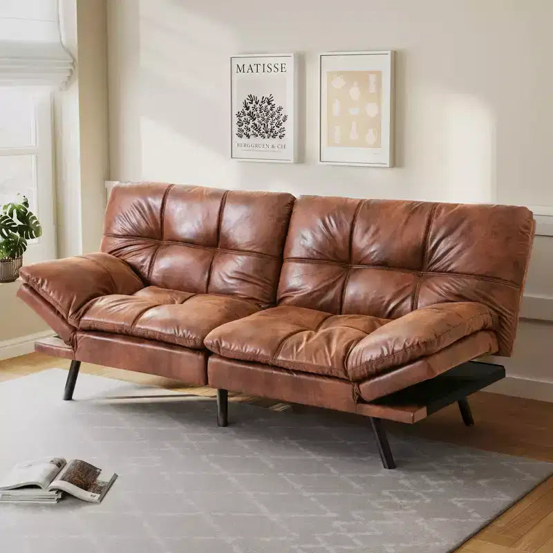 Canapé-lit convertible futon moderne en mousse à mémoire de forme