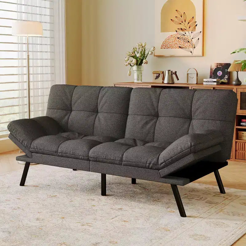 Canapé-lit convertible futon moderne en mousse à mémoire de forme