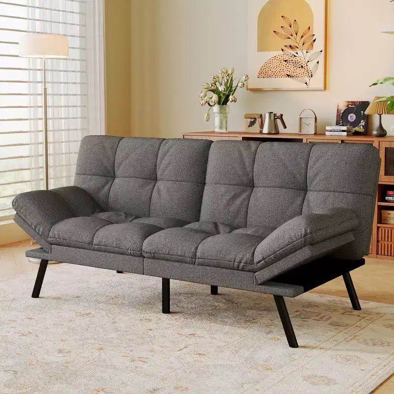 Canapé-lit convertible futon moderne en mousse à mémoire de forme