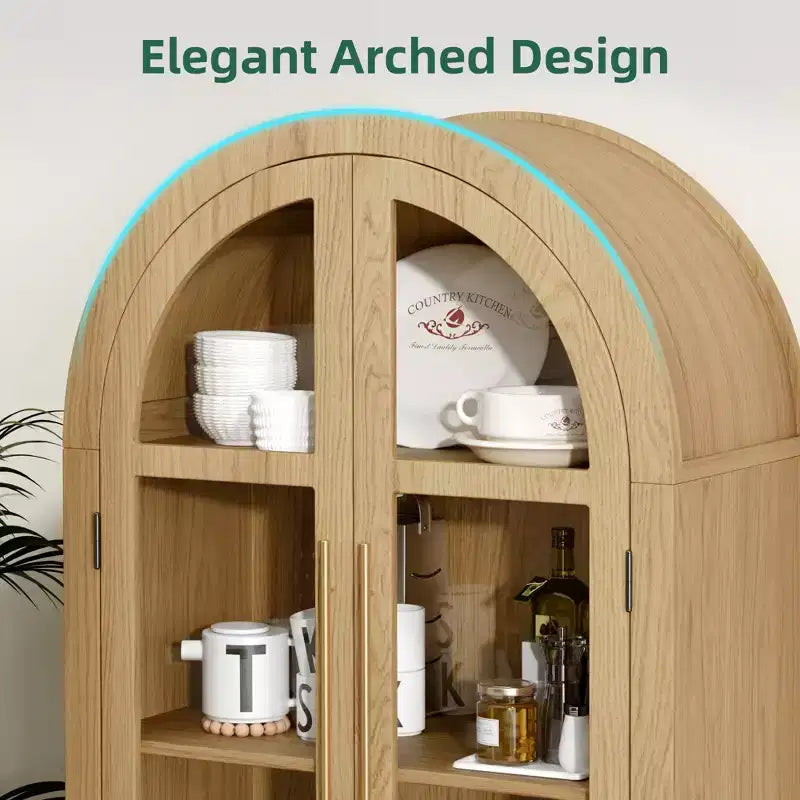 Meubles de Rangement Hauts et Arqués Armoire de Cuisine Moderne