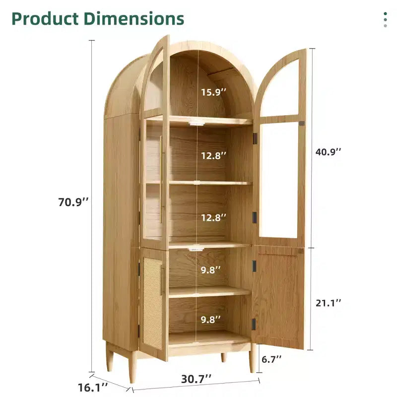 Meubles de Rangement Hauts et Arqués Armoire de Cuisine Moderne