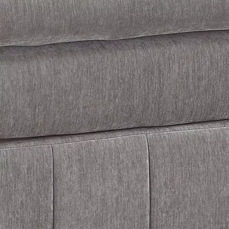 Ottoman modulaire de 76 cm avec assise rembourrée en peluche à trois couches