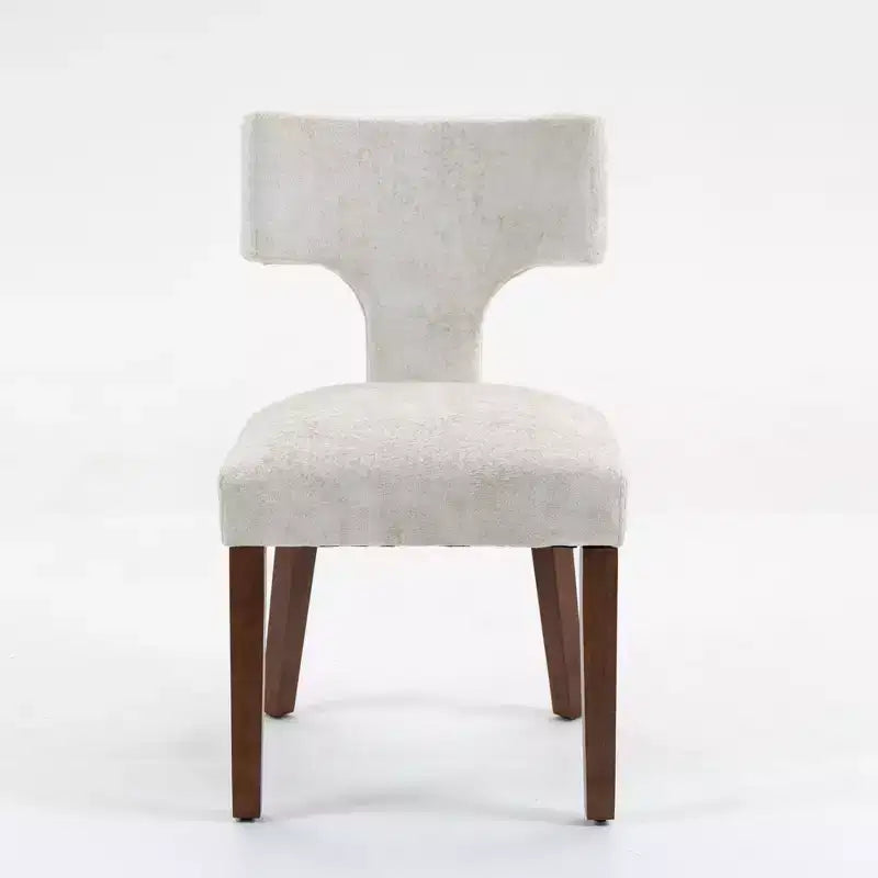 Chaises de salle à manger d'appoint rembourrées en tissu chenille