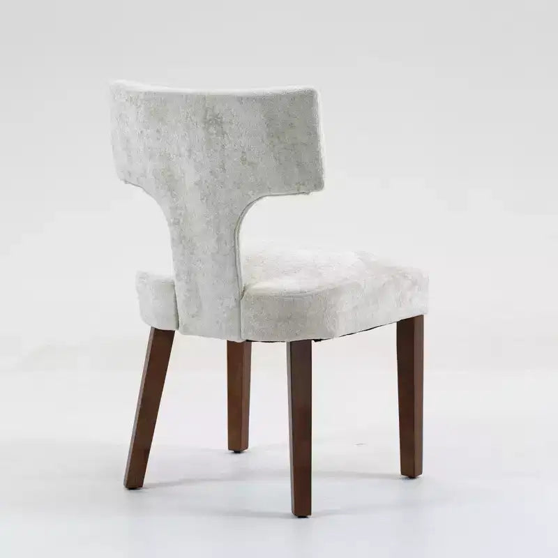 Chaises de salle à manger d'appoint rembourrées en tissu chenille