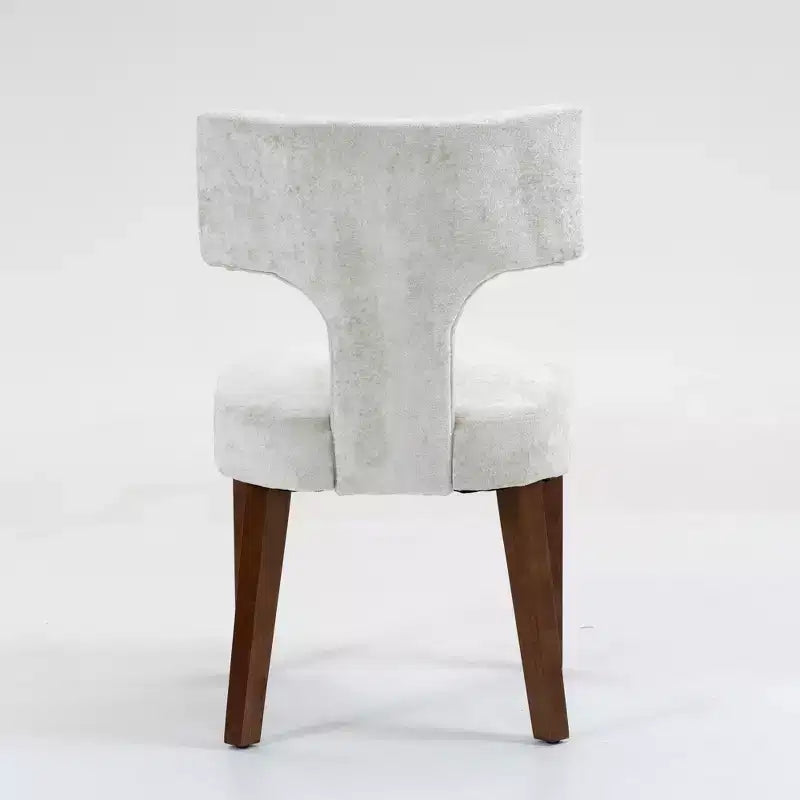 Chaises de salle à manger d'appoint rembourrées en tissu chenille