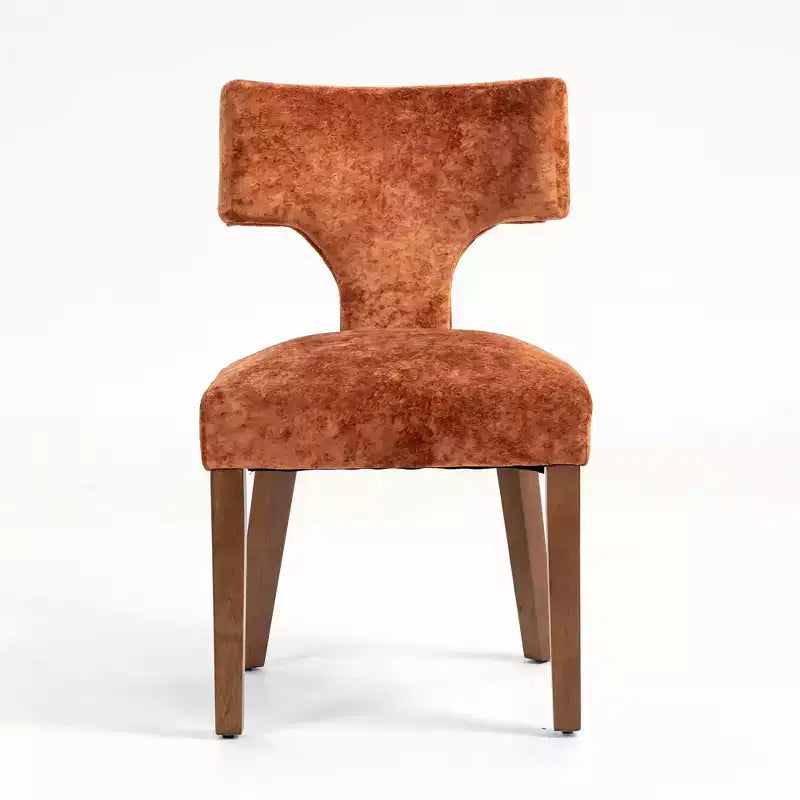 Chaises de salle à manger d'appoint rembourrées en tissu chenille
