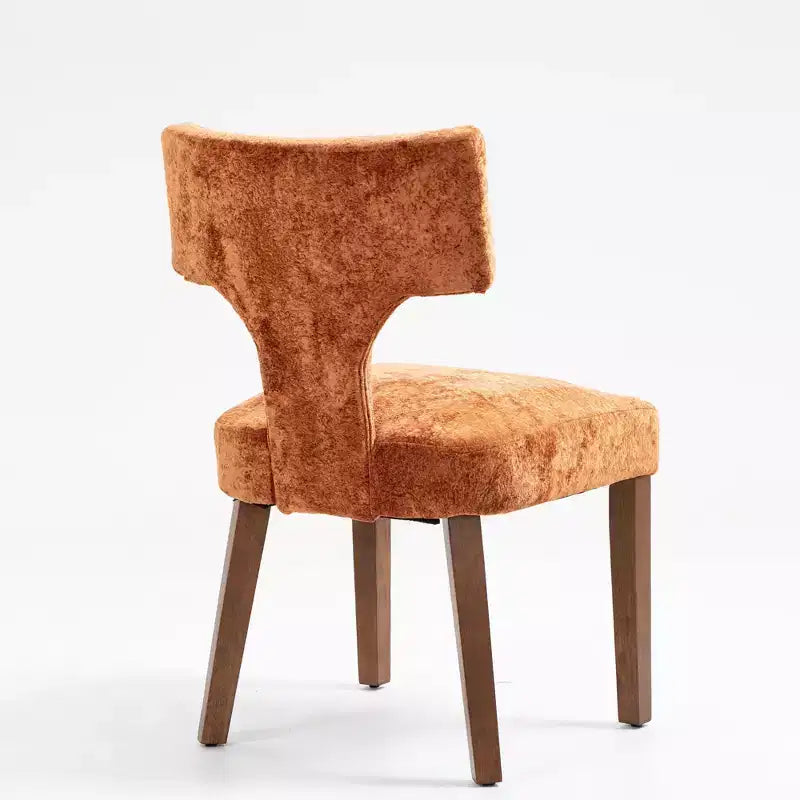 Chaises de salle à manger d'appoint rembourrées en tissu chenille
