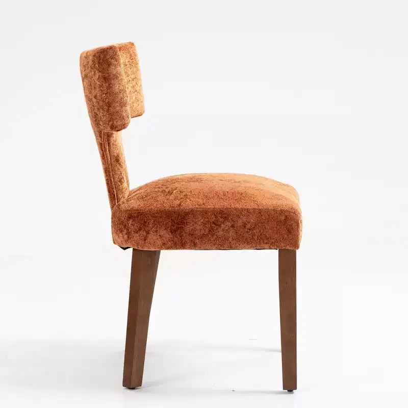 Chaises de salle à manger d'appoint rembourrées en tissu chenille