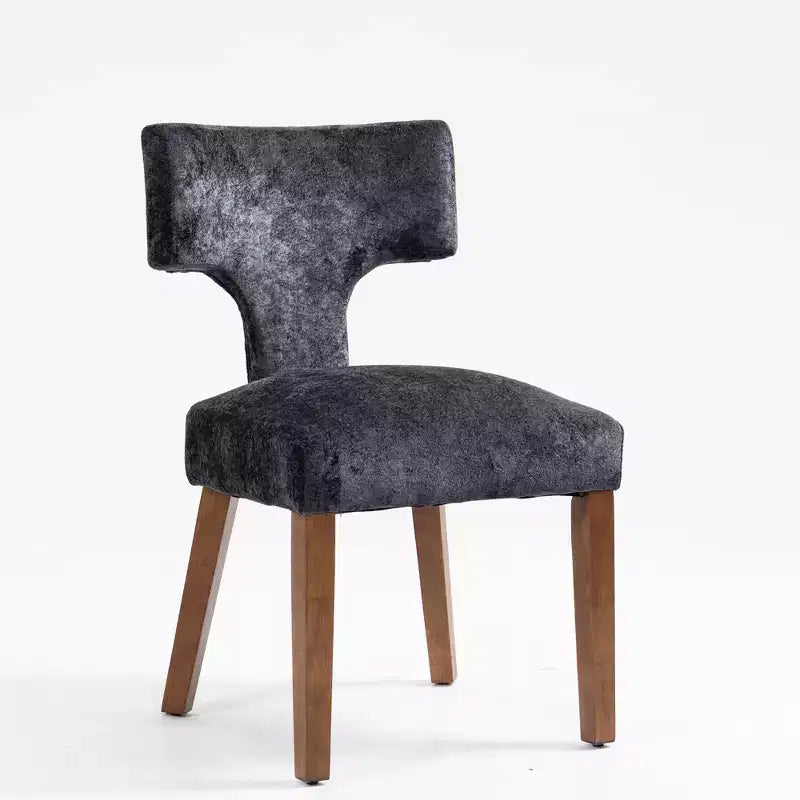 Chaises de salle à manger d'appoint rembourrées en tissu chenille