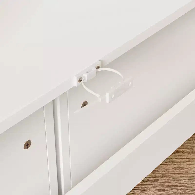 Étagère de Rangement pour Enfants, Meuble de Rangement pour Jouets avec Porte Coulissante + Bacs Roulants + Étagères Multi-Niveaux