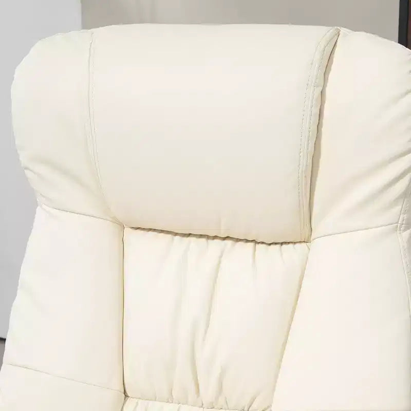 Fauteuil inclinable en cuir PU avec pieds pour salon