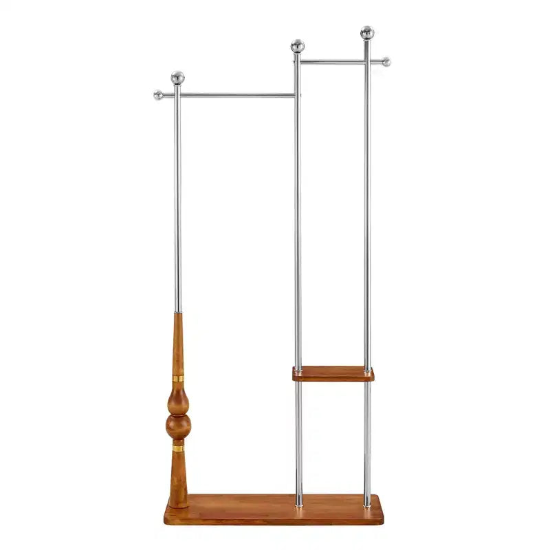 Porte-manteau industriel à cadre en acier inoxydable
