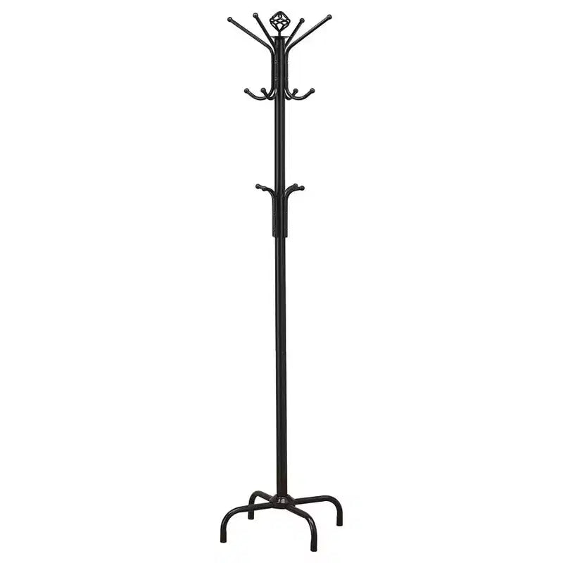 Porte-manteau sur pied en métal élégant, design arbre d'entrée avec rangement