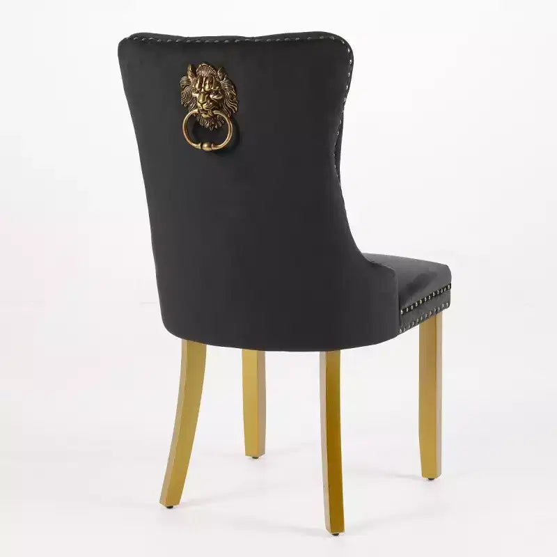 Chaises de salle à manger modernes du milieu du siècle, revêtues de velours