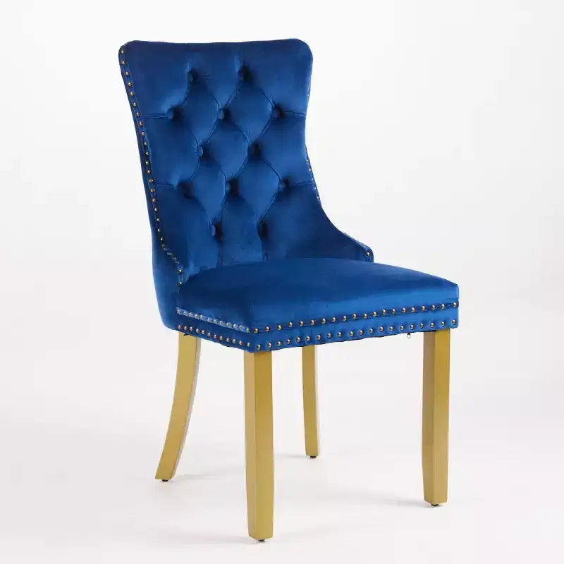 Chaises de salle à manger modernes du milieu du siècle, revêtues de velours