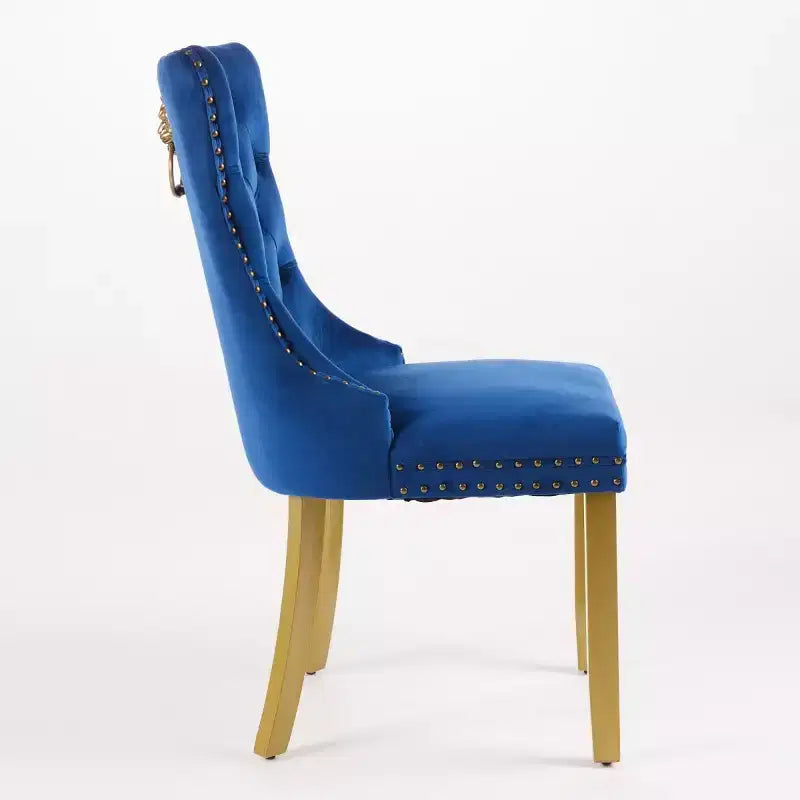 Chaises de salle à manger modernes du milieu du siècle, revêtues de velours