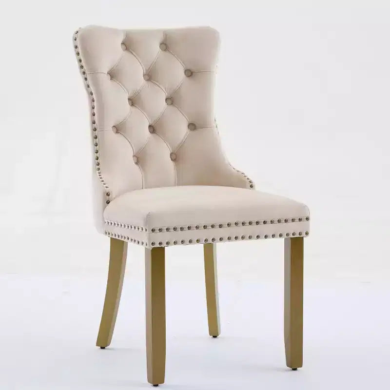 Chaises de salle à manger modernes du milieu du siècle, revêtues de velours