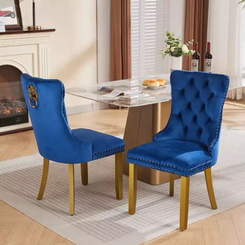 Chaises de salle à manger modernes du milieu du siècle, revêtues de velours