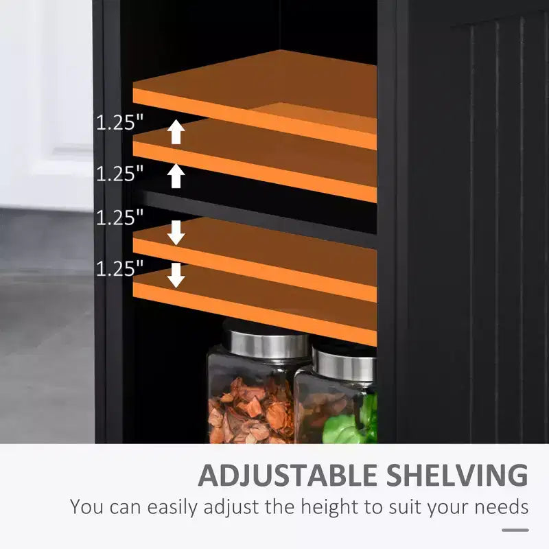 Meuble de rangement pour îlot de cuisine en bois avec comptoir de cuisine, style cannelé