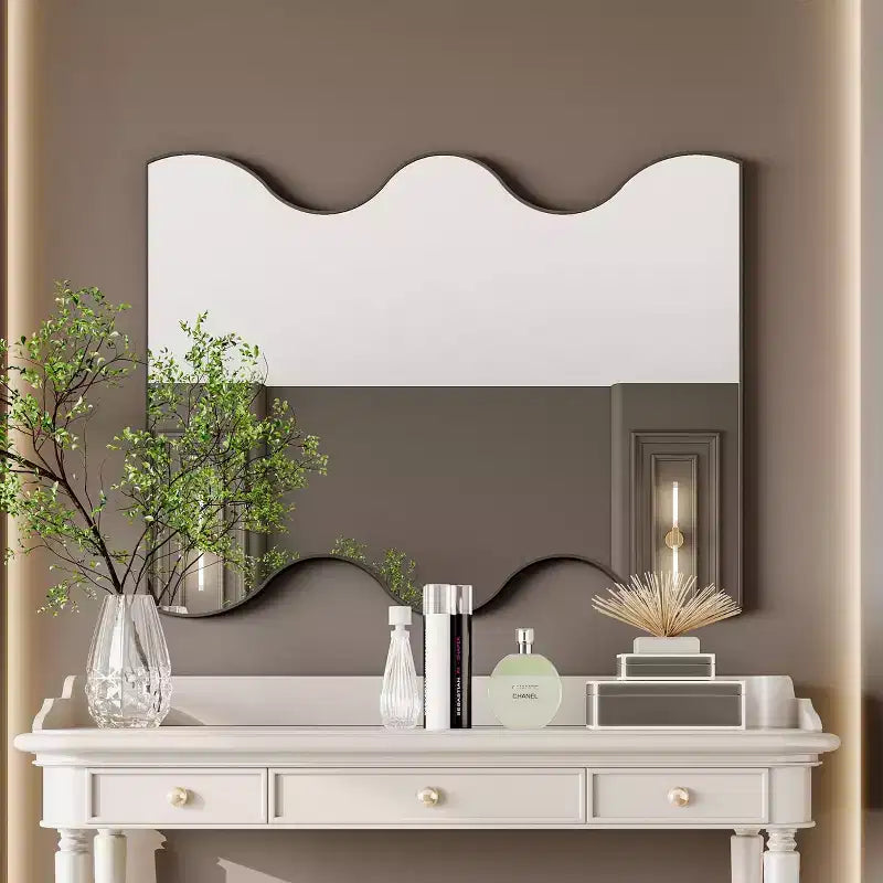 Miroir de Salle de Bain Mural Rectangulaire Moderne pour Coiffeuse