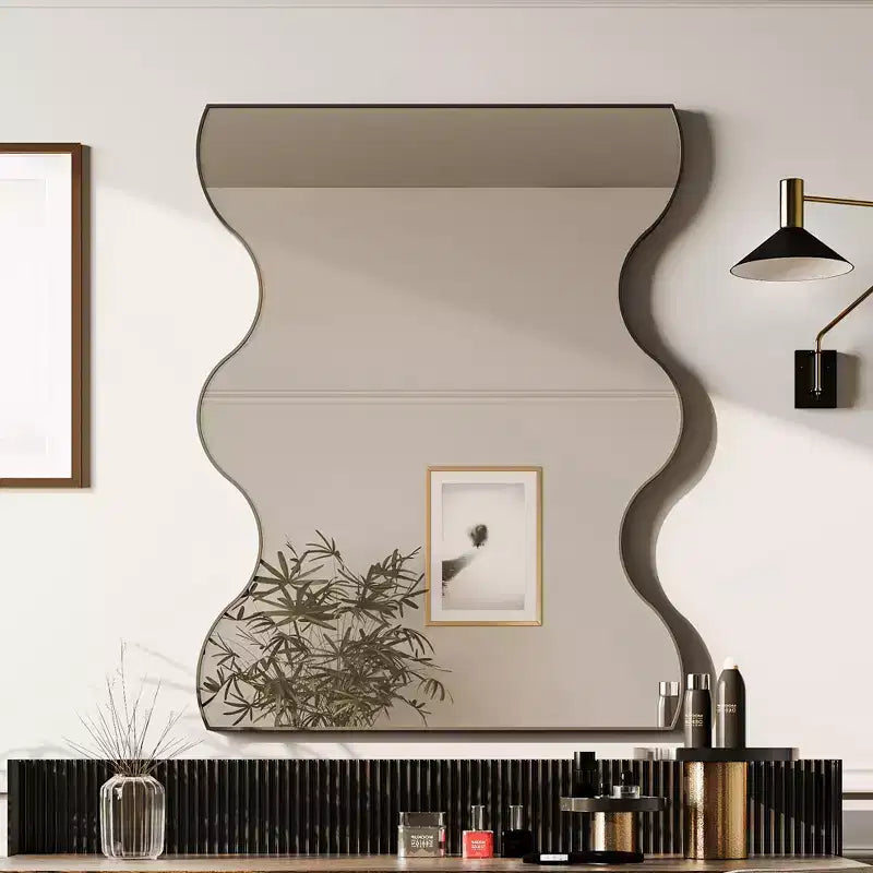 Miroir de Salle de Bain Mural Rectangulaire Moderne pour Coiffeuse