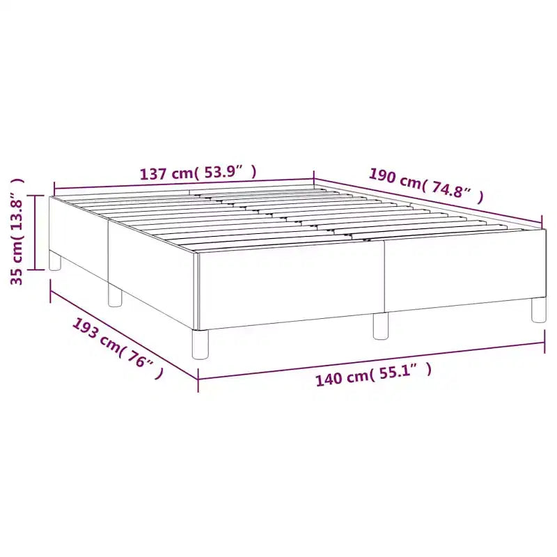 Cadre de lit Tissu gris foncé Contreplaqué Bois d'ingénierie Grand lit