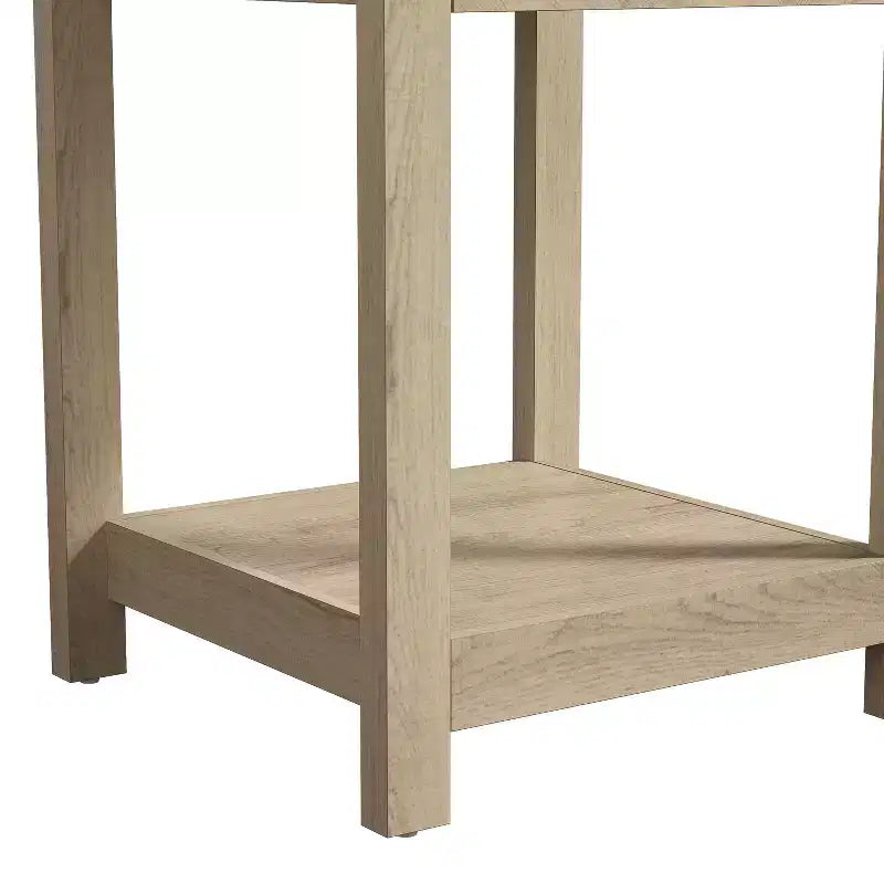 Table de chevet avec tiroir et étagère ouverte