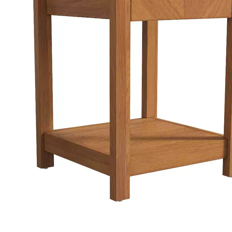 Table de chevet avec tiroir et étagère ouverte