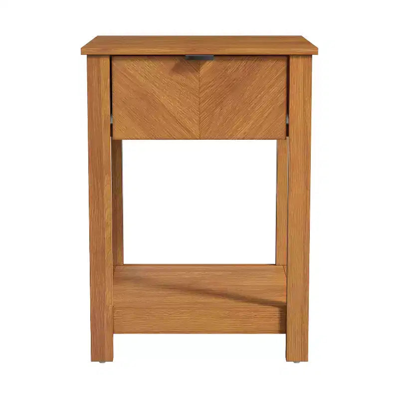 Table de chevet avec tiroir et étagère ouverte