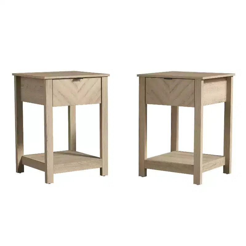 Table de chevet avec tiroir et étagère ouverte