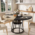 Table de cuisine de ferme avec rangement Tables à manger circulaires