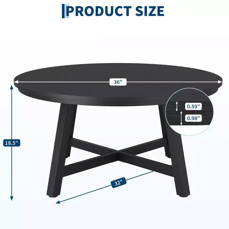 Table basse ronde moderne grande table centrale circulaire