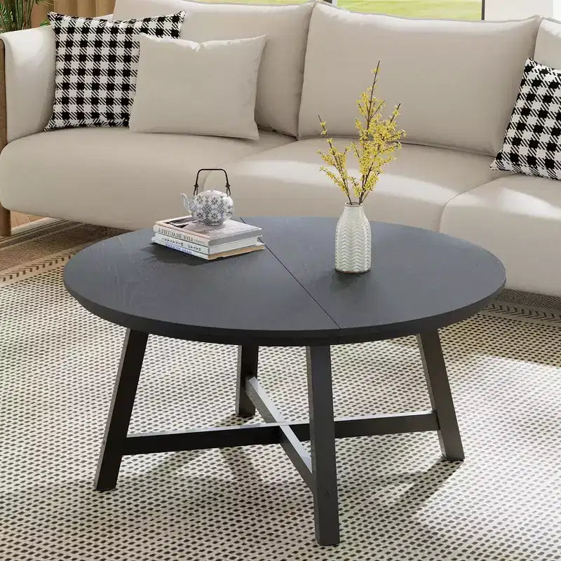 Table basse ronde moderne grande table centrale circulaire