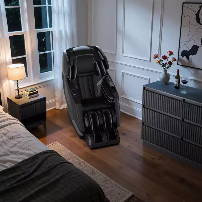 Commode double à 6 tiroirs avec panneau cannelé en forme de vague