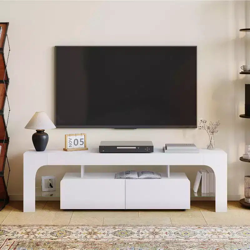 Meuble TV central moderne Console multimédia multifonctionnelle