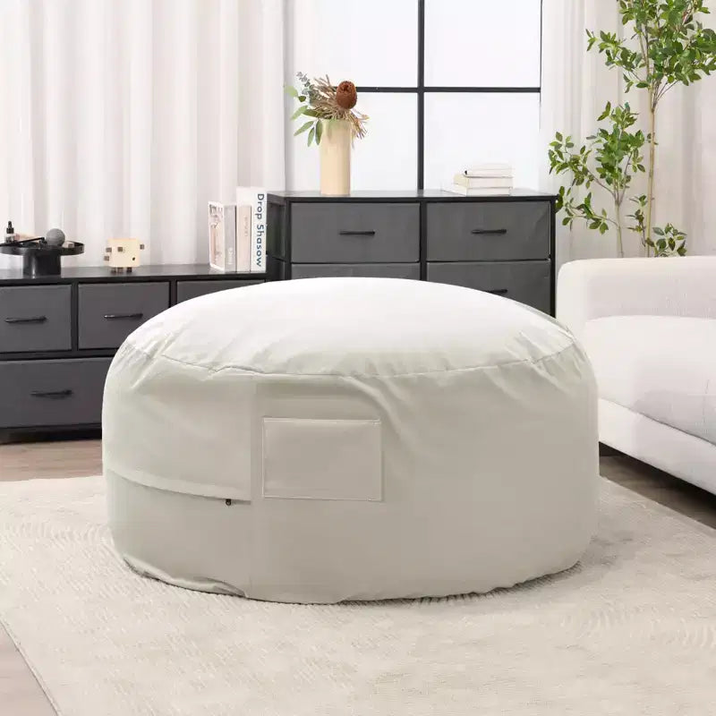 Pouf avec housse de pouf en mousse à mémoire de forme, canapé paresseux