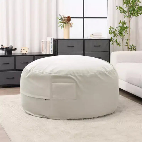 Pouf avec housse de pouf en mousse à mémoire de forme, canapé paresseux