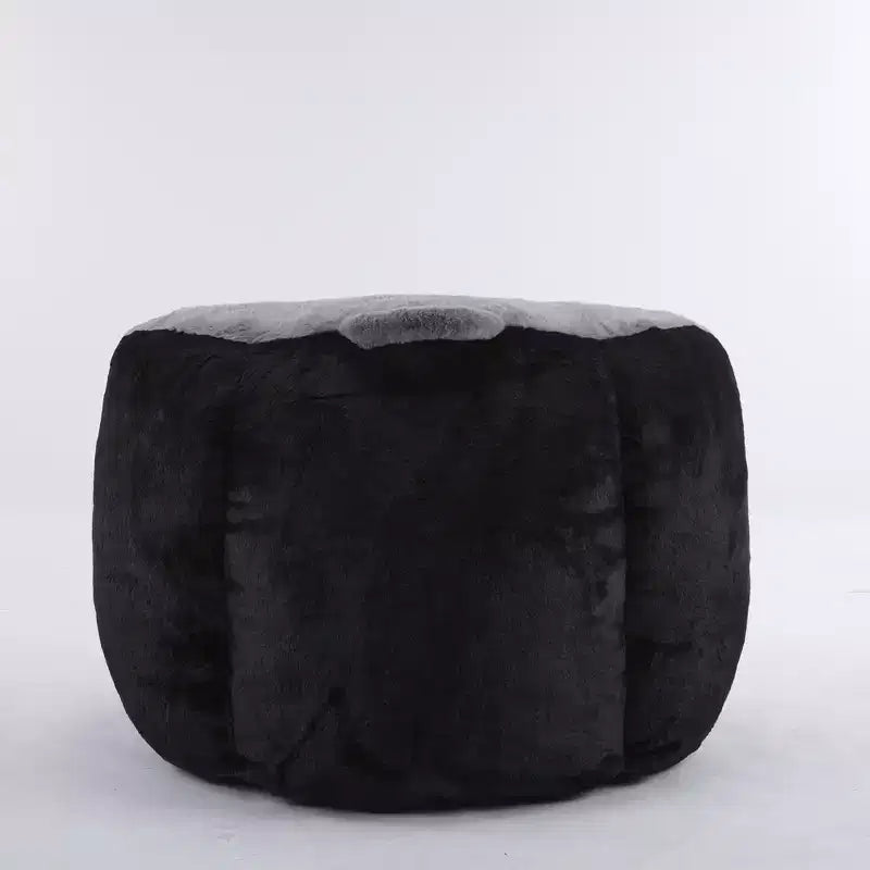 Fauteuil Poire Canapé en Fausse Fourrure Multicolore Grande Chaise Longue
