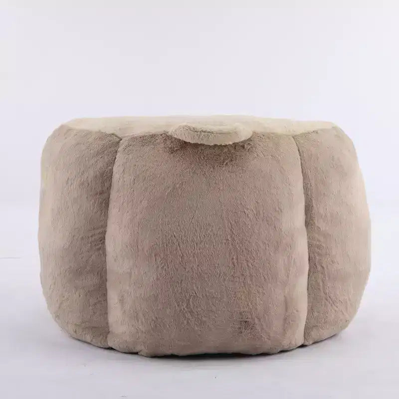Fauteuil Poire Canapé en Fausse Fourrure Multicolore Grande Chaise Longue