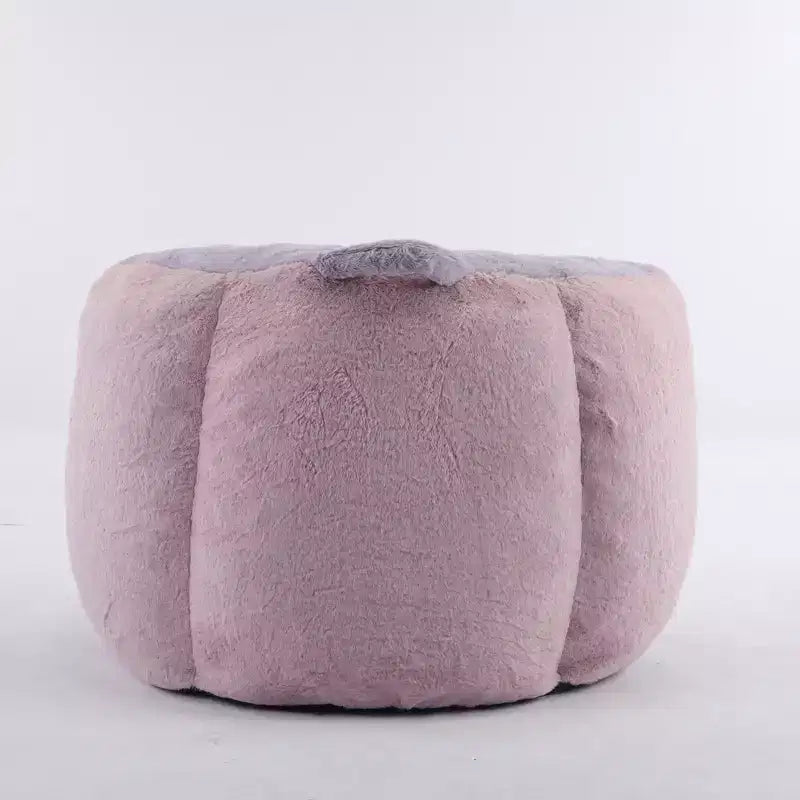 Fauteuil Poire Canapé en Fausse Fourrure Multicolore Grande Chaise Longue