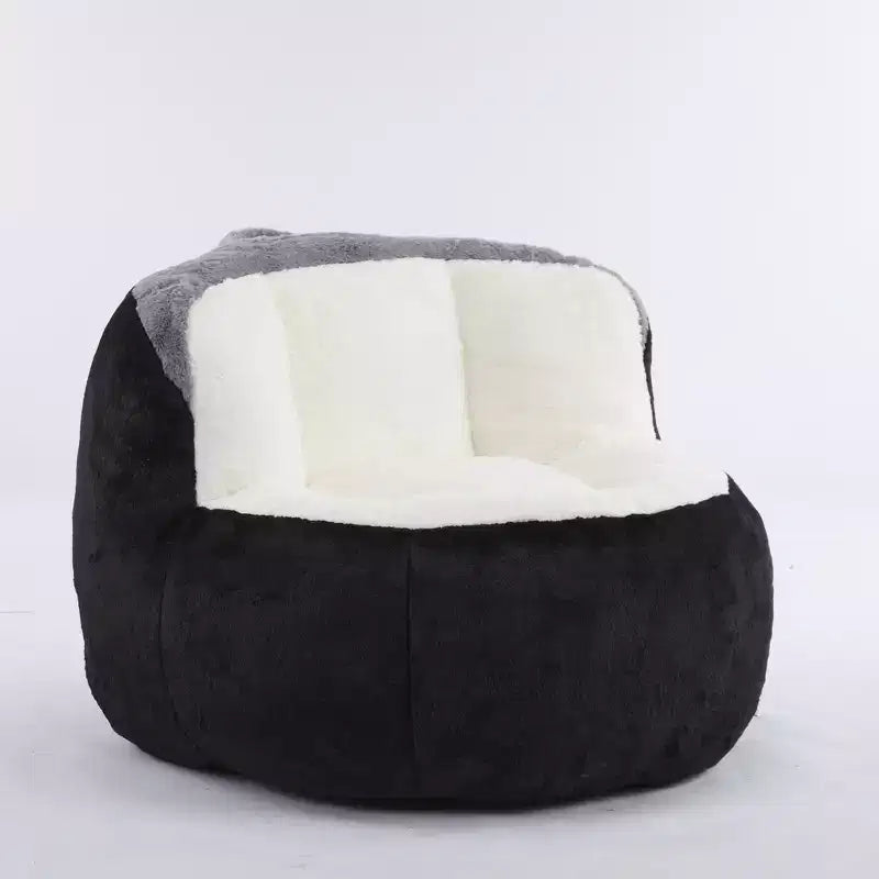 Fauteuil Poire Canapé en Fausse Fourrure Multicolore Grande Chaise Longue