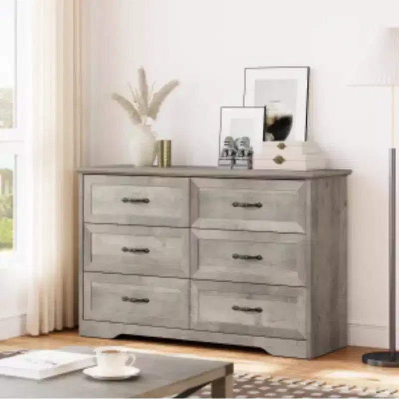 Meuble de rangement à six tiroirs de style moderne