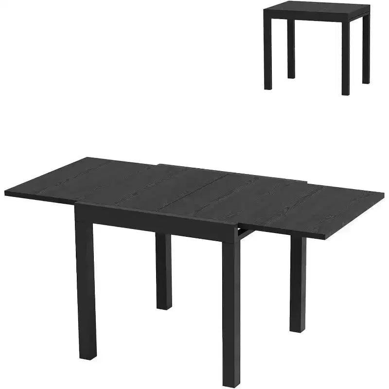 Table de salle à manger extensible Plateau de table robuste en aluminium