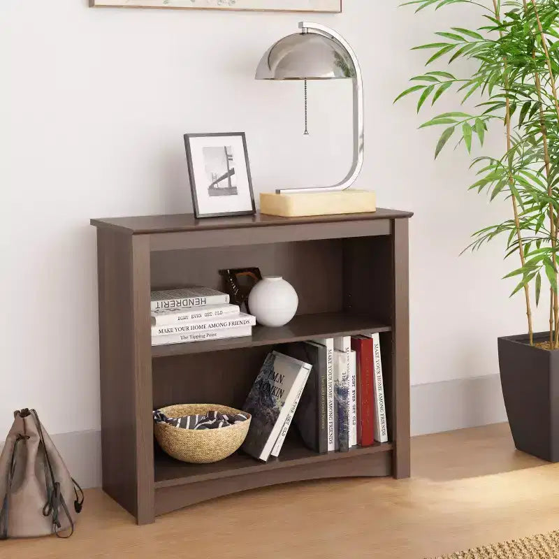Étagère Bibliothèque Expresso Tablettes Ajustables