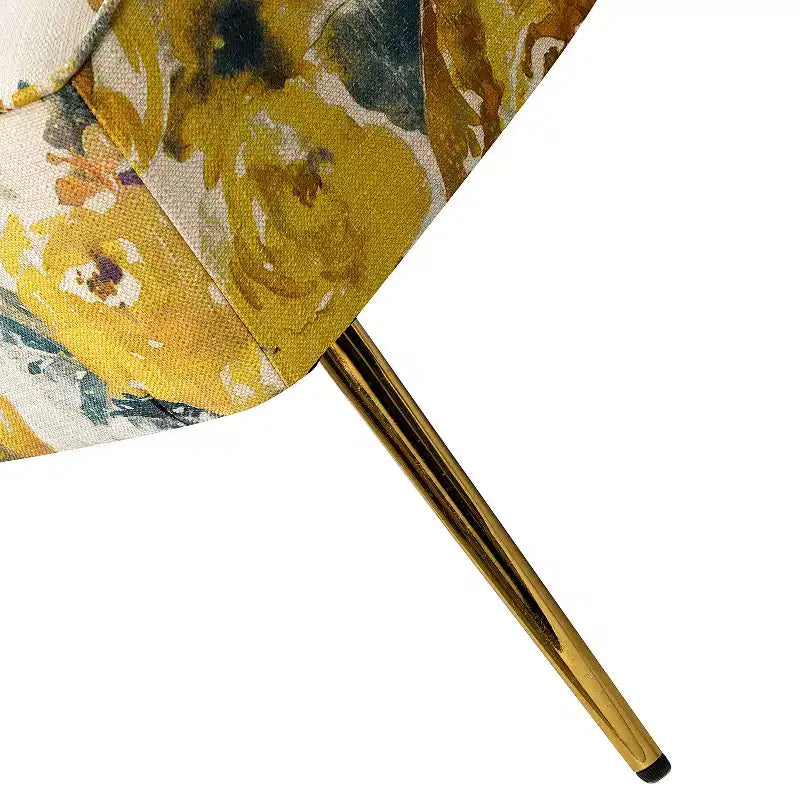 Causeuse contemporaine à motifs floraux